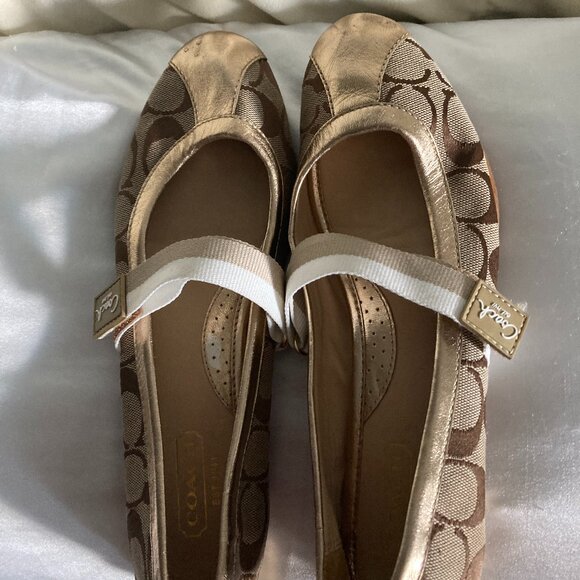 Coach Mary Jane signature shoes - size 8 - Picture 1 of 8